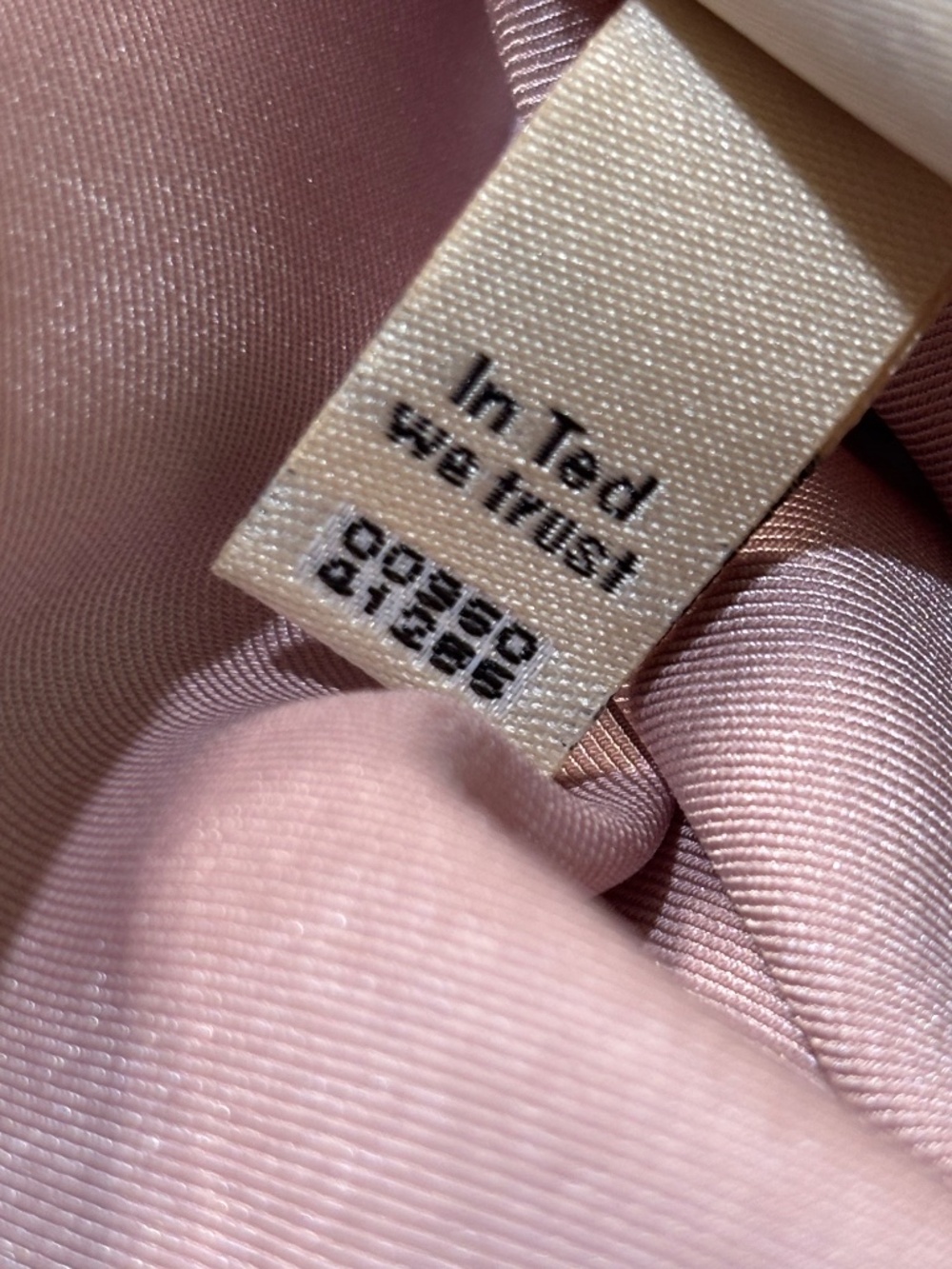 Like New [Ted Baker] Pink Sleeveless Ruched Knit Silky Blouse Top | 3 · Medium - Picture 10 of 15